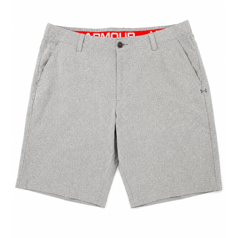 Under Armour Men's Heather Gray Loose Fit Golf Shorts Size 34 Performance